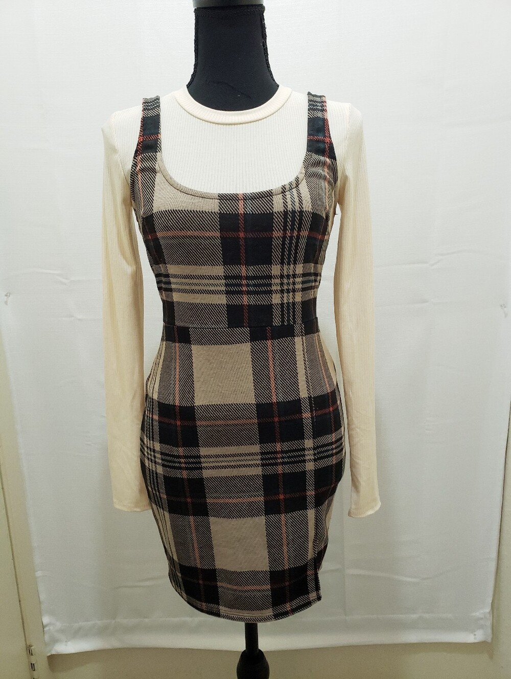 Reckless Hearts Plaid Dress